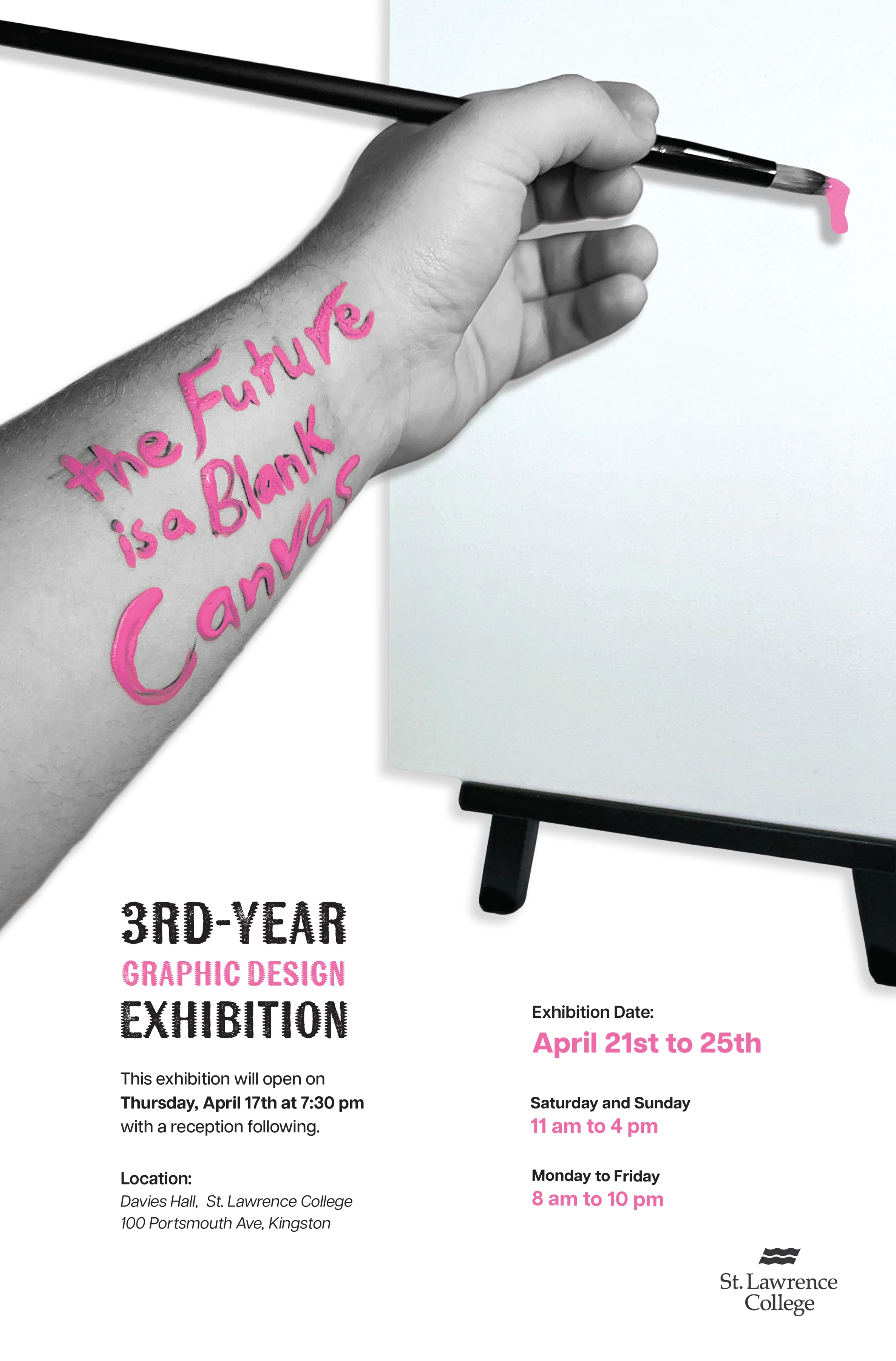Third-Year Graphic Design Exhibition poster