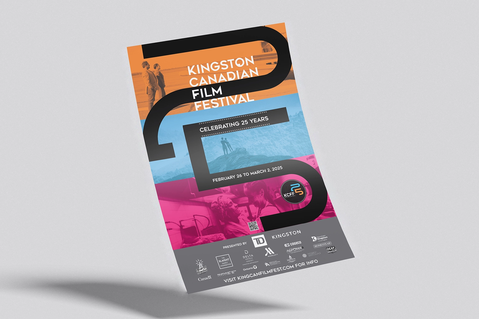 Kingston Canadian Film Festival 2025 poster design.