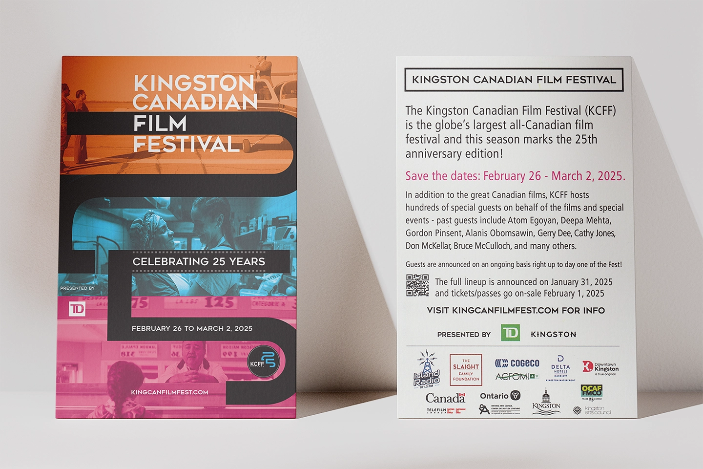 Save the date flyer. KCFF 25